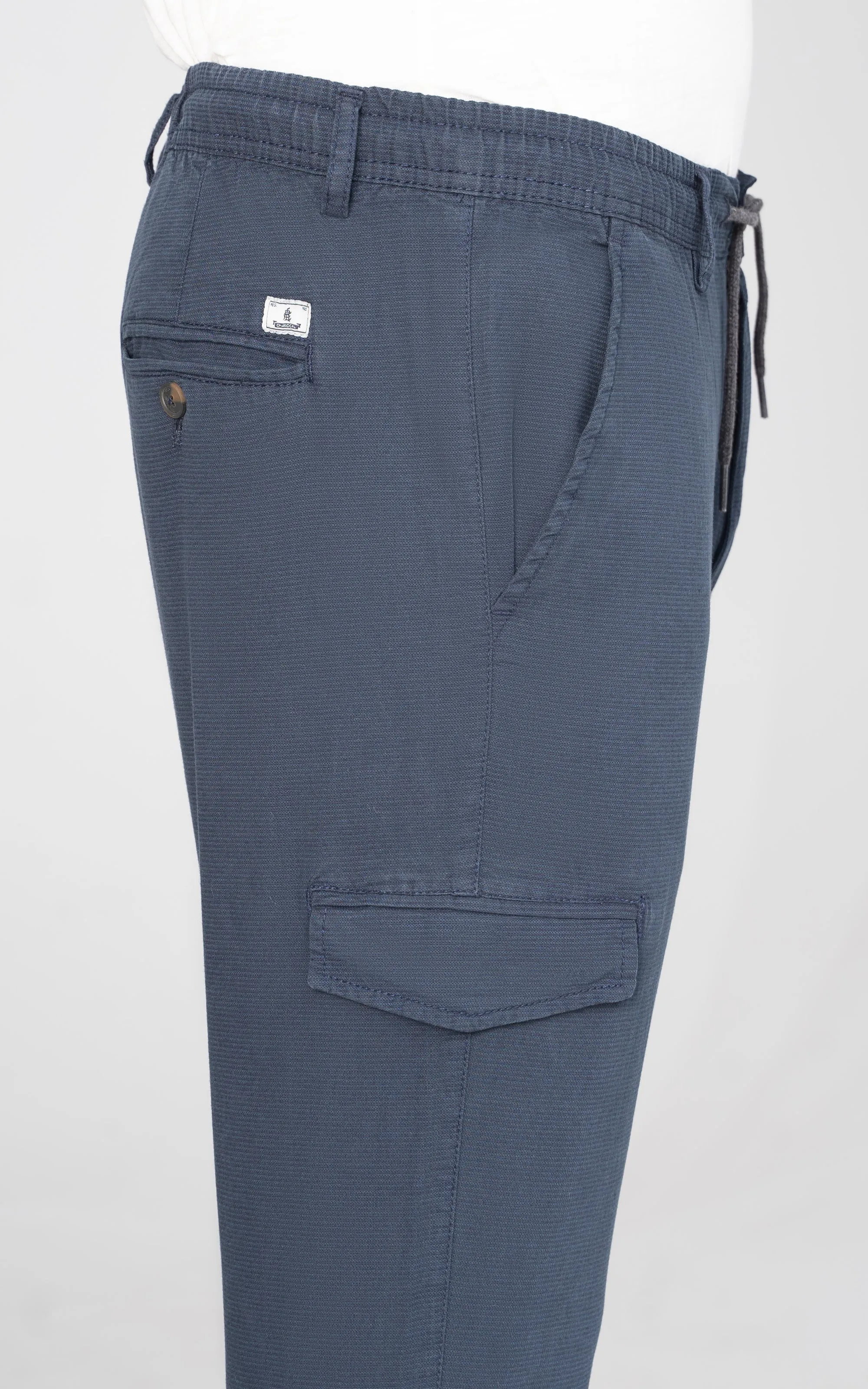 CARGO TEXTURED TROUSER NAVY