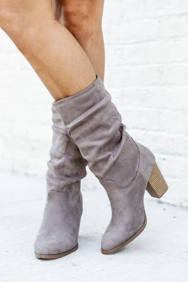 Christie Taupe Slouchy Suede Bootie FINAL SALE