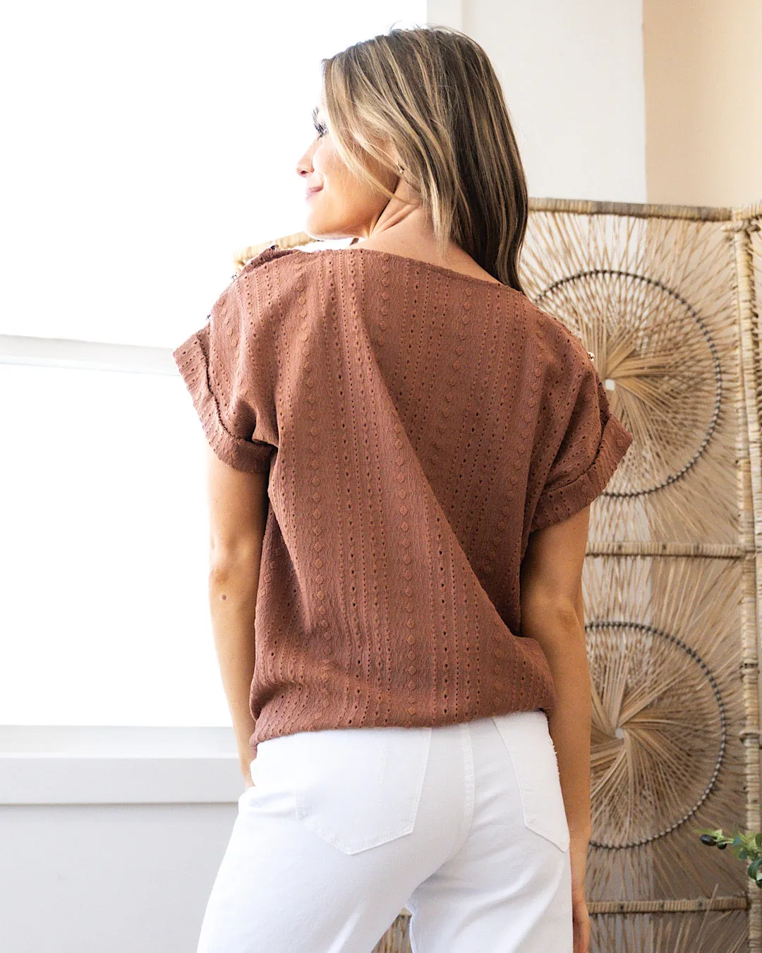 Clara Textured Top - Copper