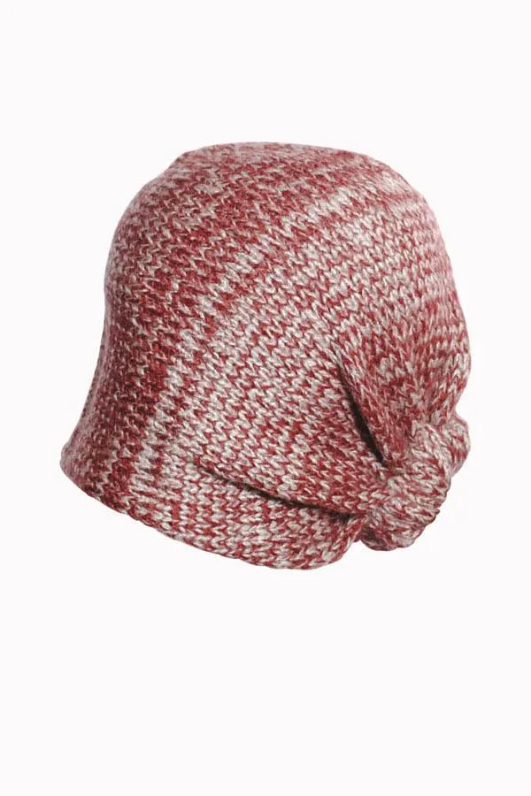 Colorblend Slouchy Beanie With Knot