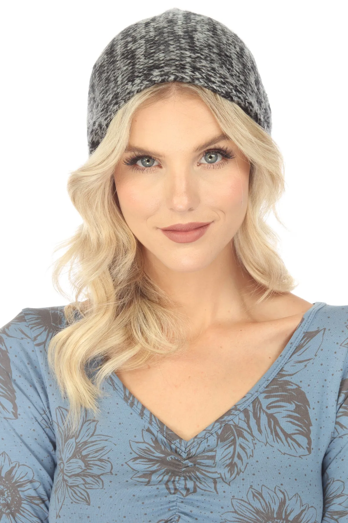 Colorblend Slouchy Beanie With Knot