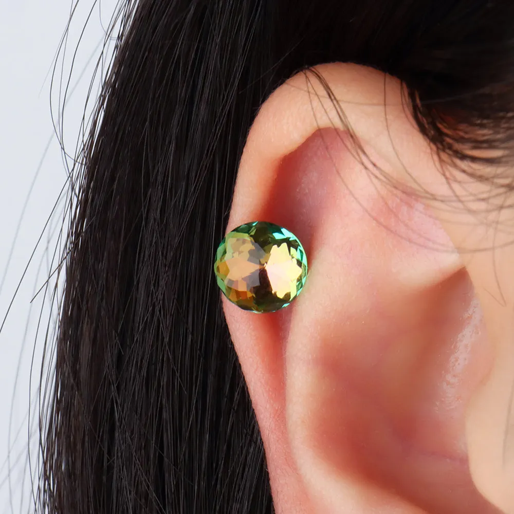 Colored Gemstone Stud