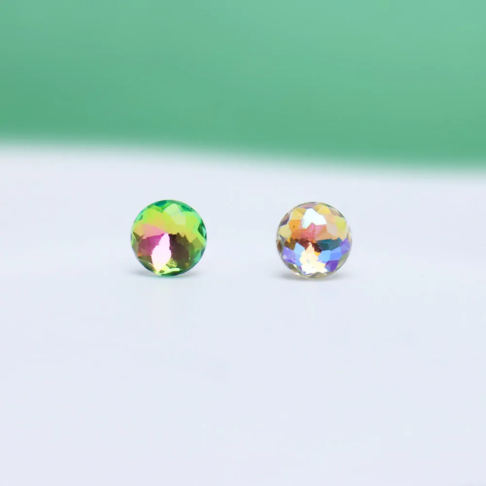 Colored Gemstone Stud