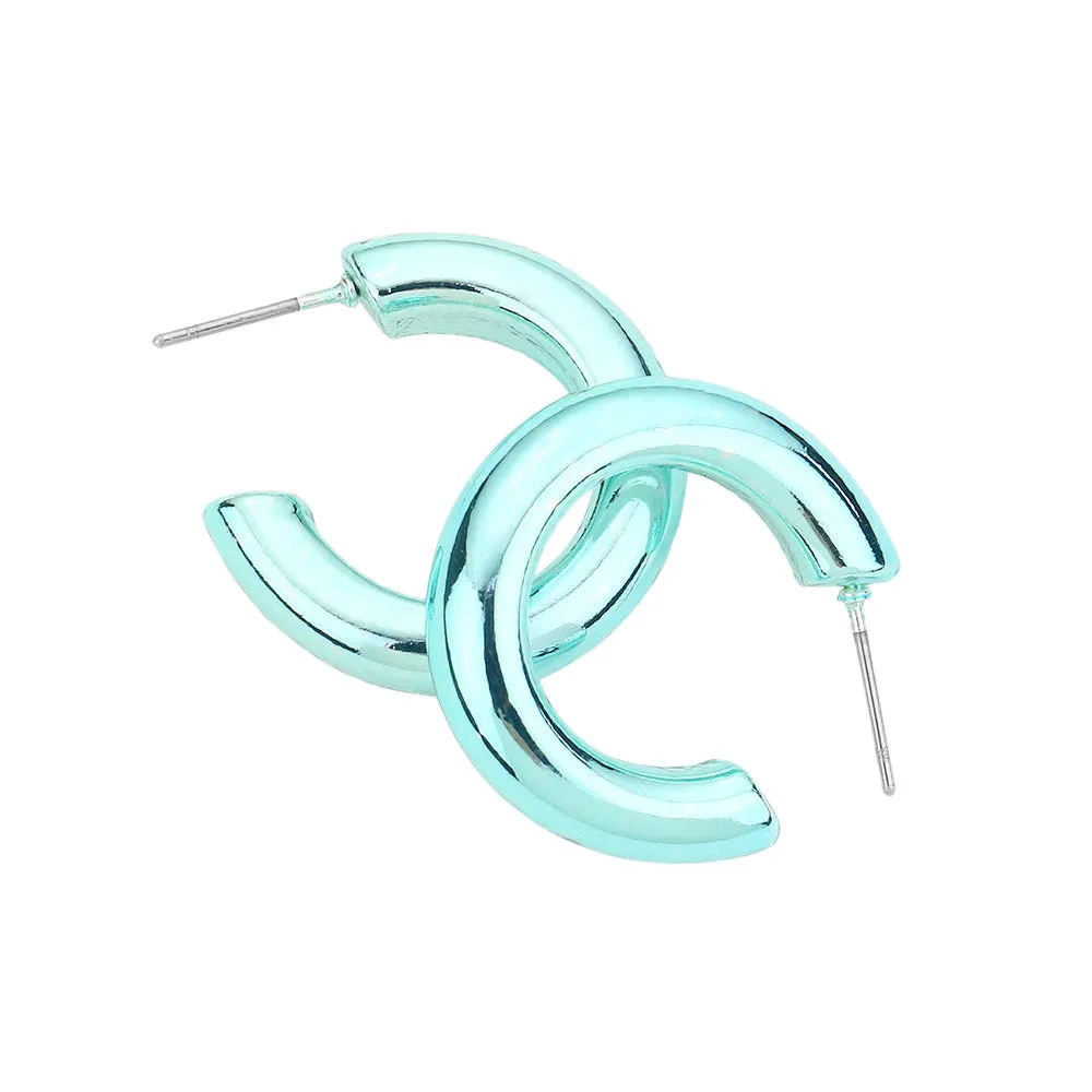 Colored Hoop Earrings