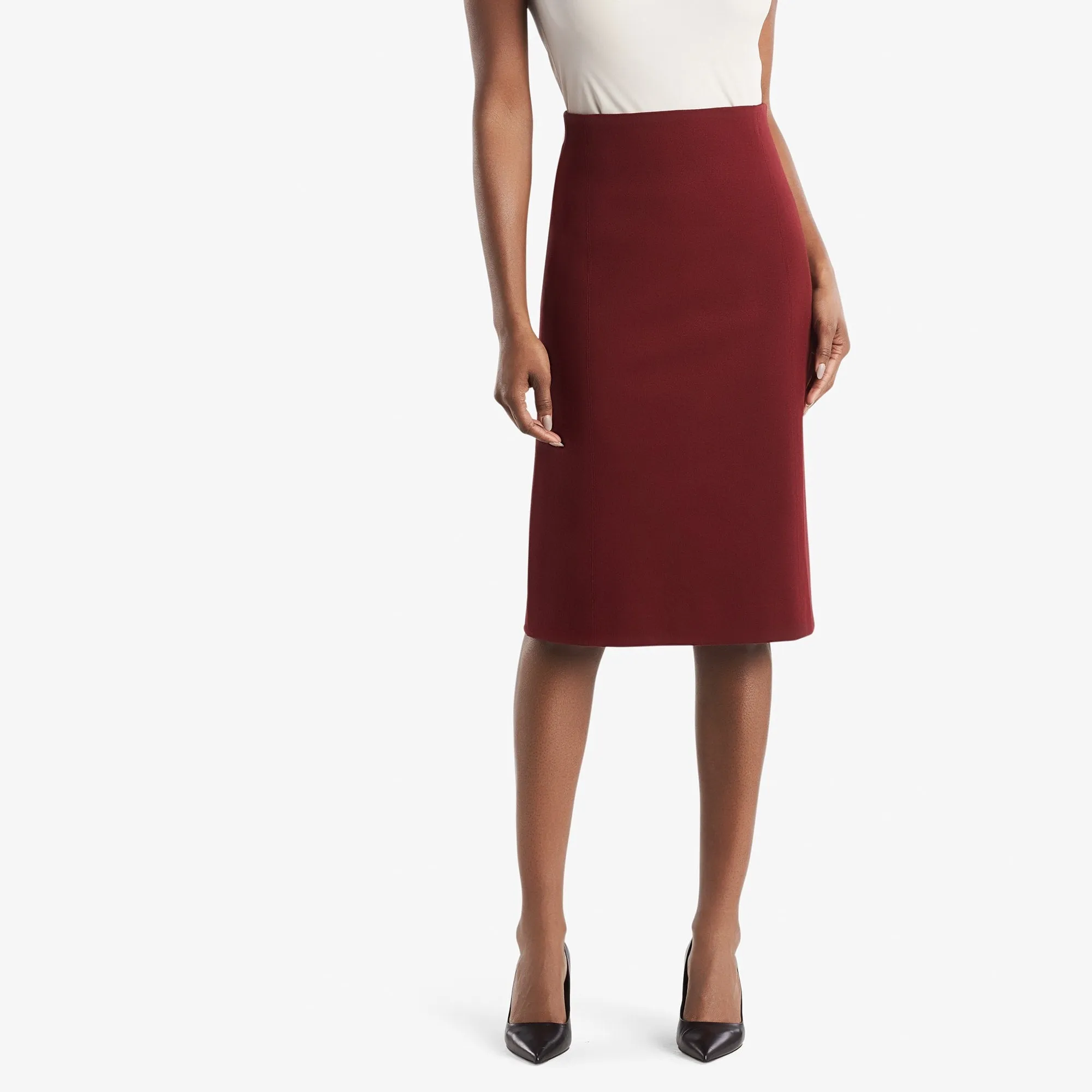 Dorchester Skirt - Textured Ponte :: Pinot