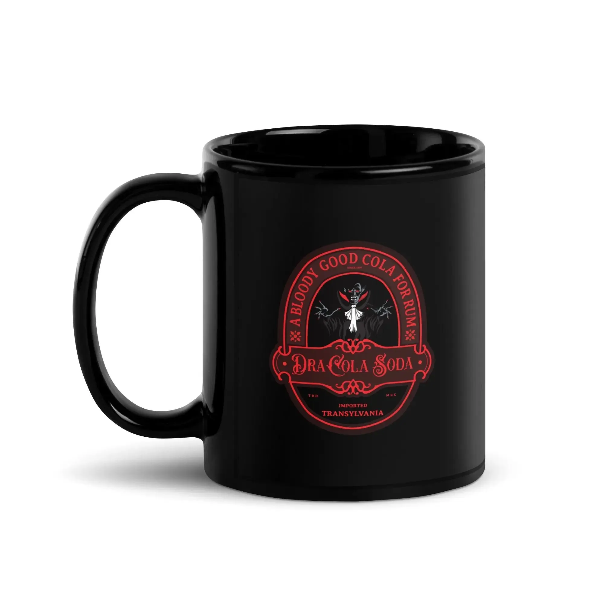 DraCola Black Glossy Mug