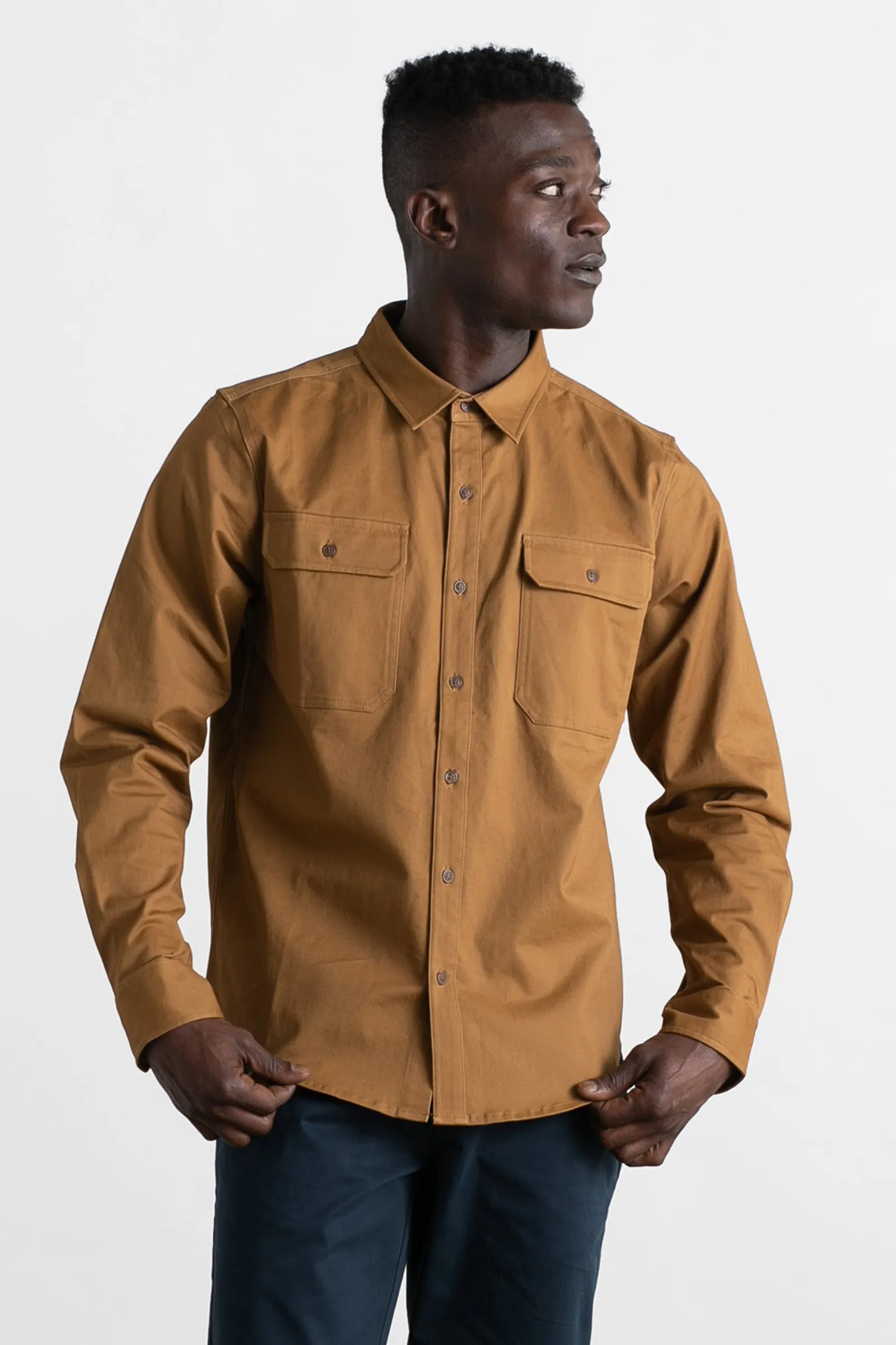 Eugene Utility Shirt / Dark Khaki