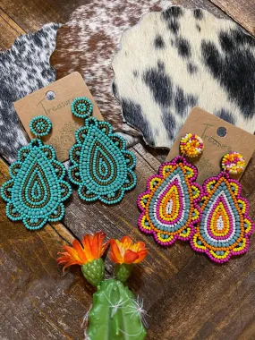 Fiesta earrings    Multi colored