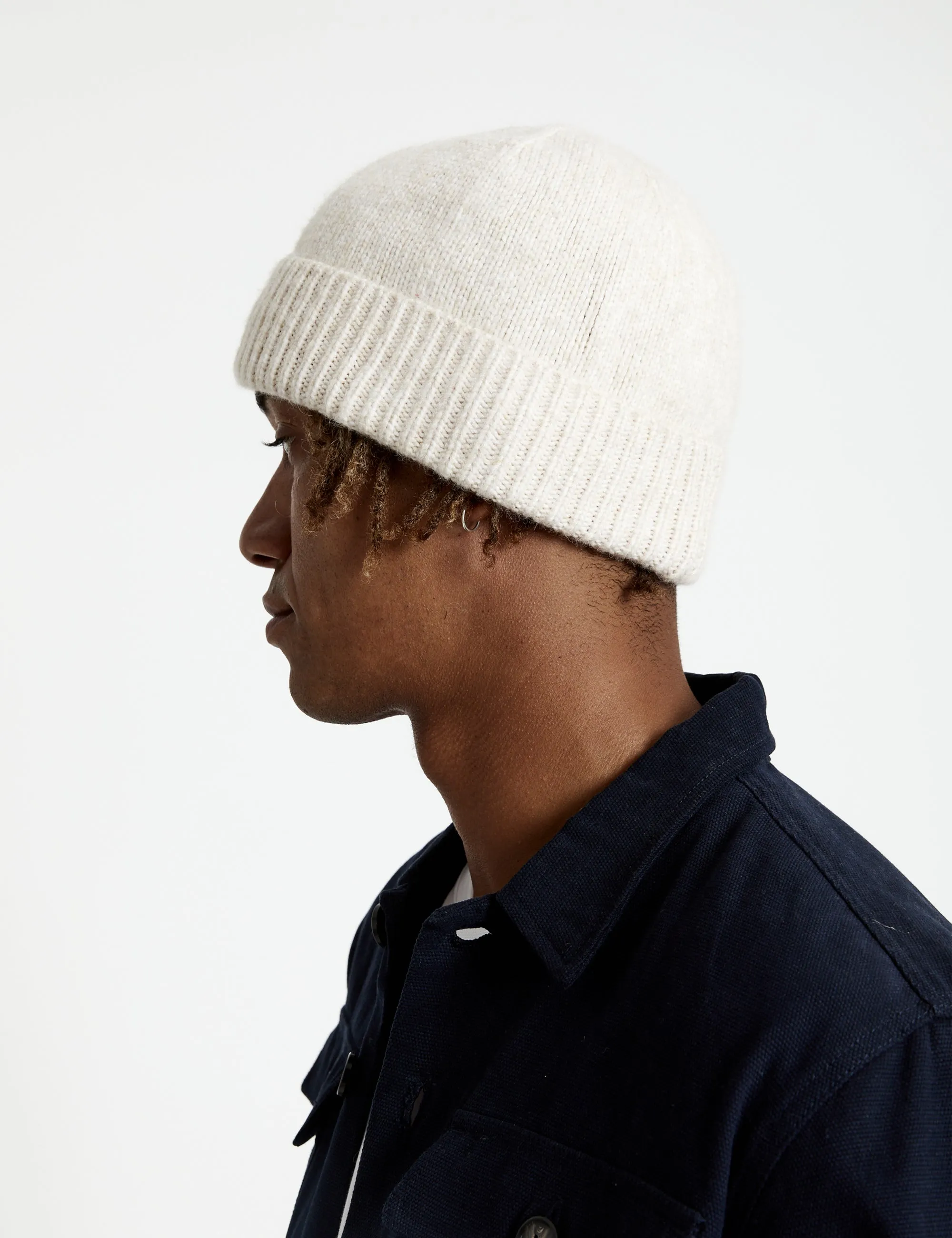 Fisherman Beanie - Natural Marle