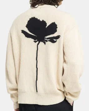 Flower Crewneck in Natural White