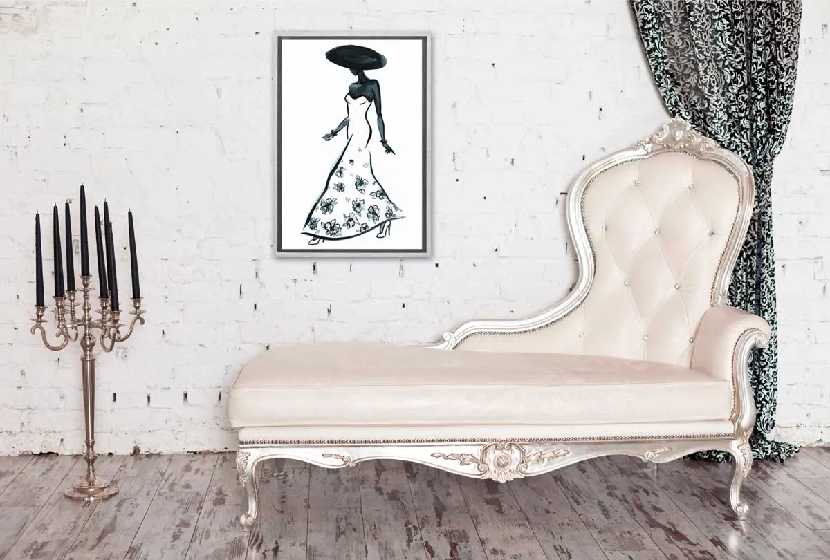 Glamorous Dress 4 | Fashion Wall Art Print