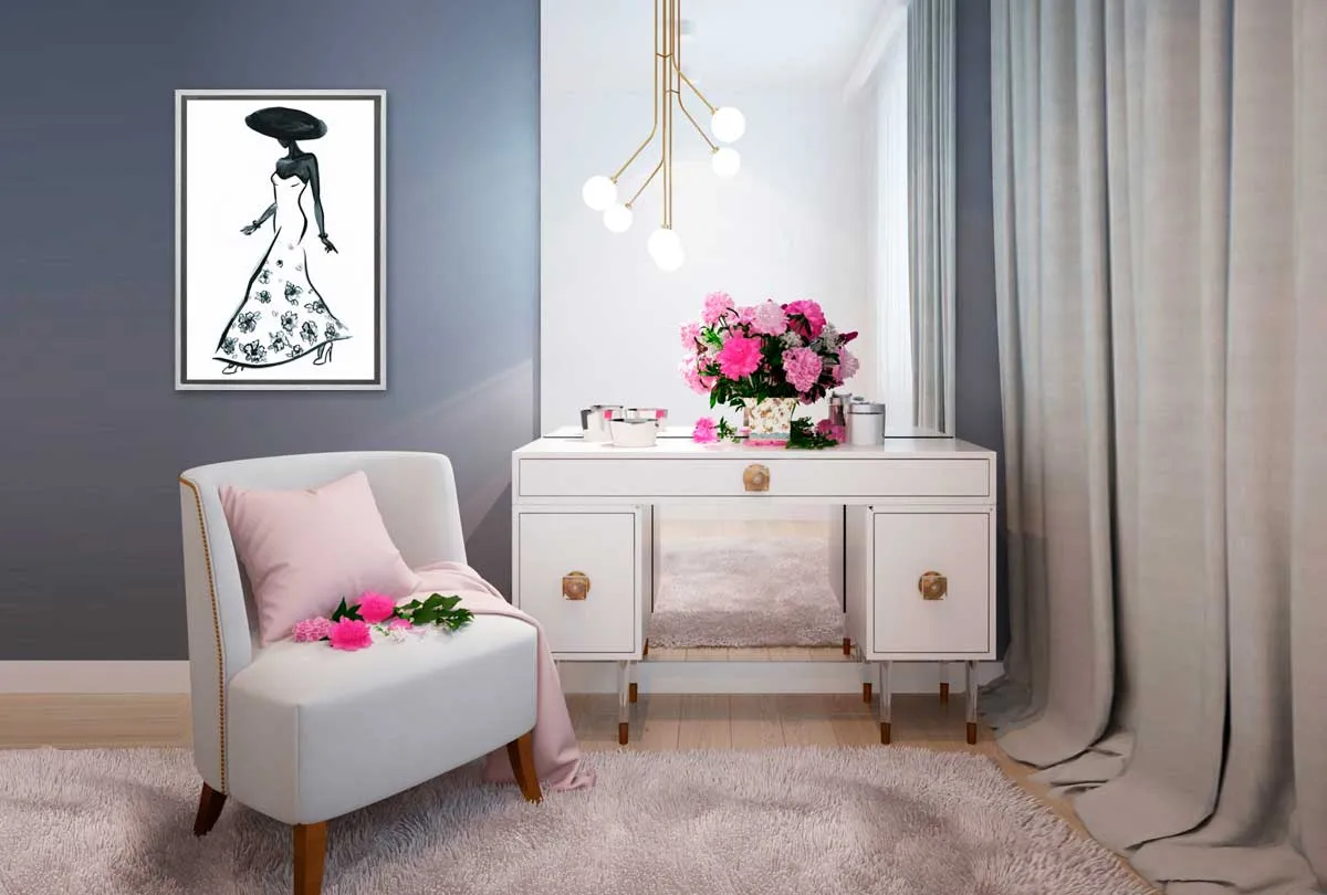 Glamorous Dress 4 | Fashion Wall Art Print