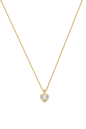 Glamorous Heart Necklace 14K Gold Plated