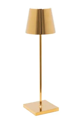 Glossy Gold Dimmable LED Table Lamp