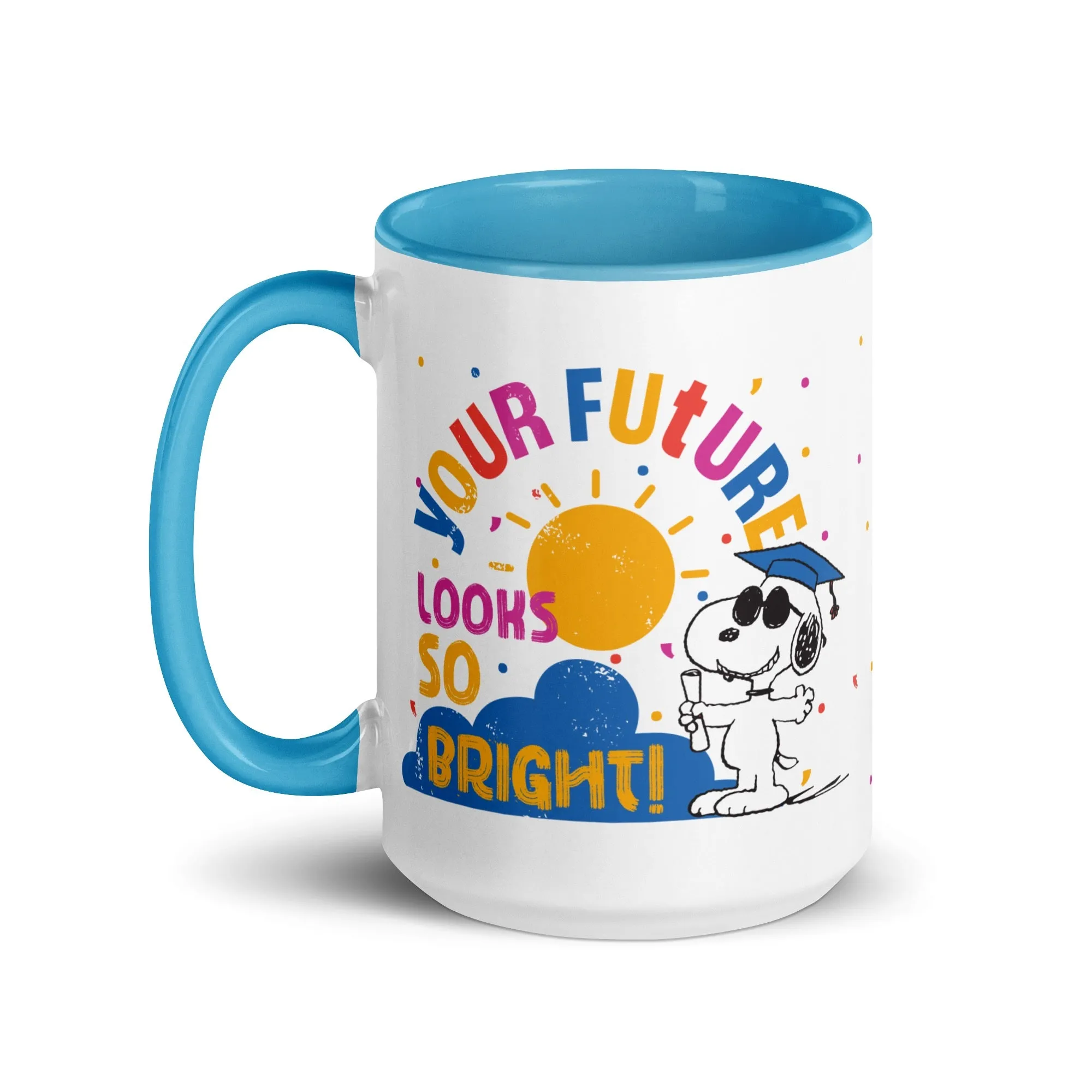 Graduation Snoopy Two Tone Mug