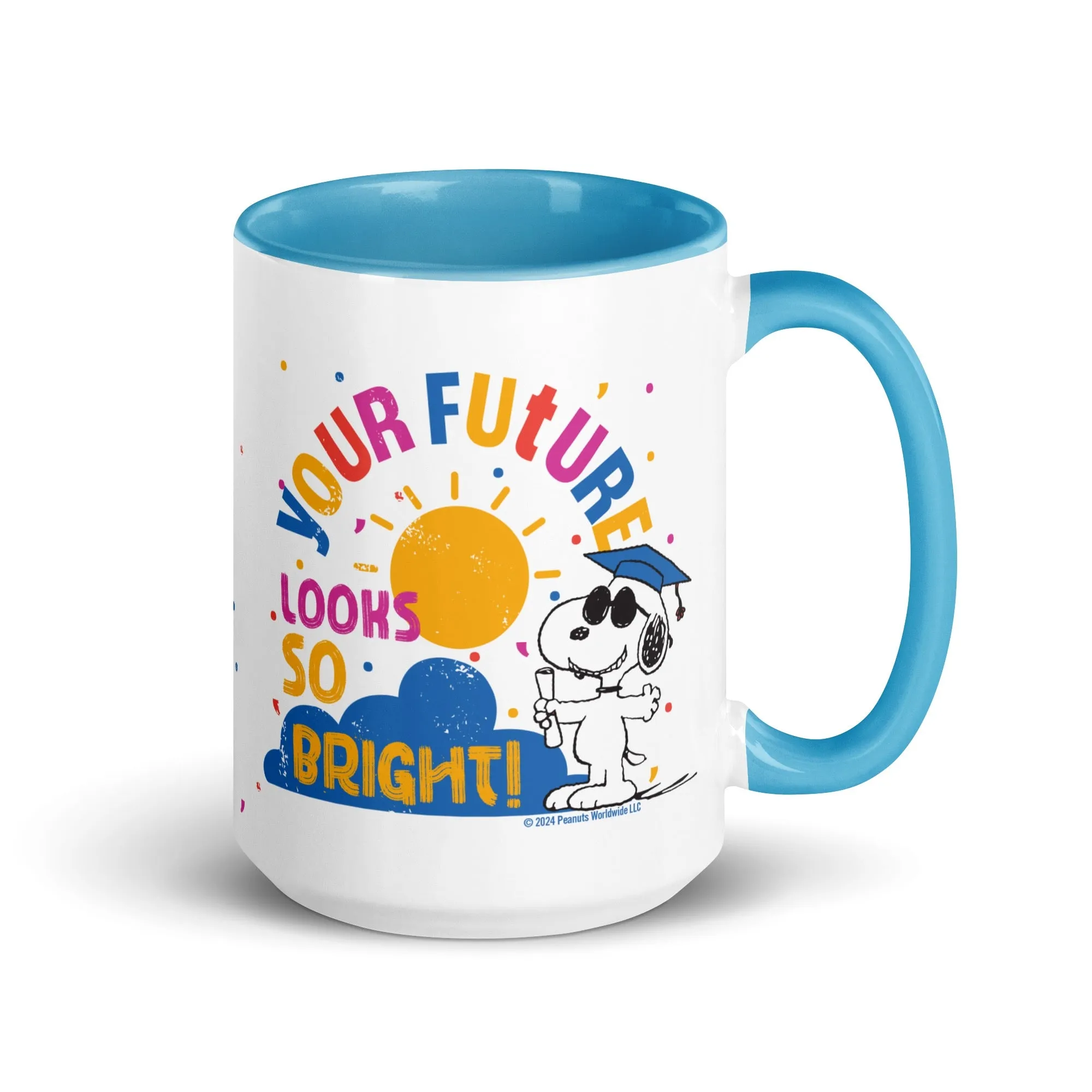 Graduation Snoopy Two Tone Mug