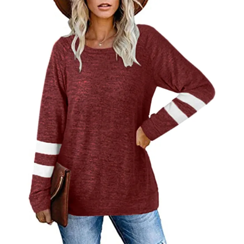 Haute Edition Women's Varsity Stripe Slouchy Tee