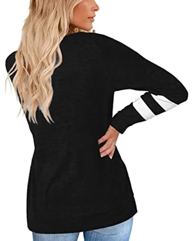 Haute Edition Women's Varsity Stripe Slouchy Tee