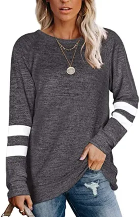 Haute Edition Women's Varsity Stripe Slouchy Tee