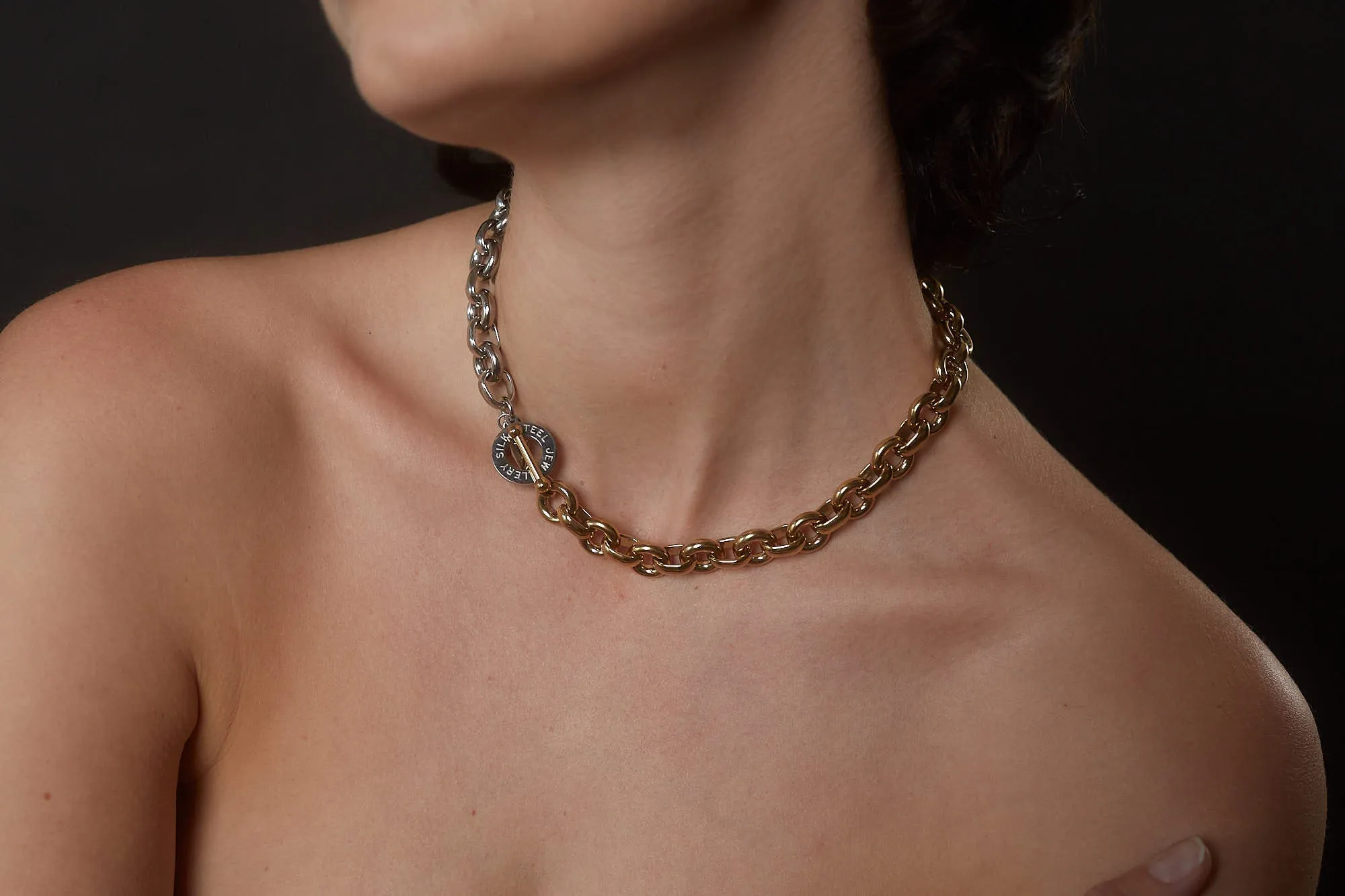 Heirloom Two-Tone / Necklace / Gold   Silver