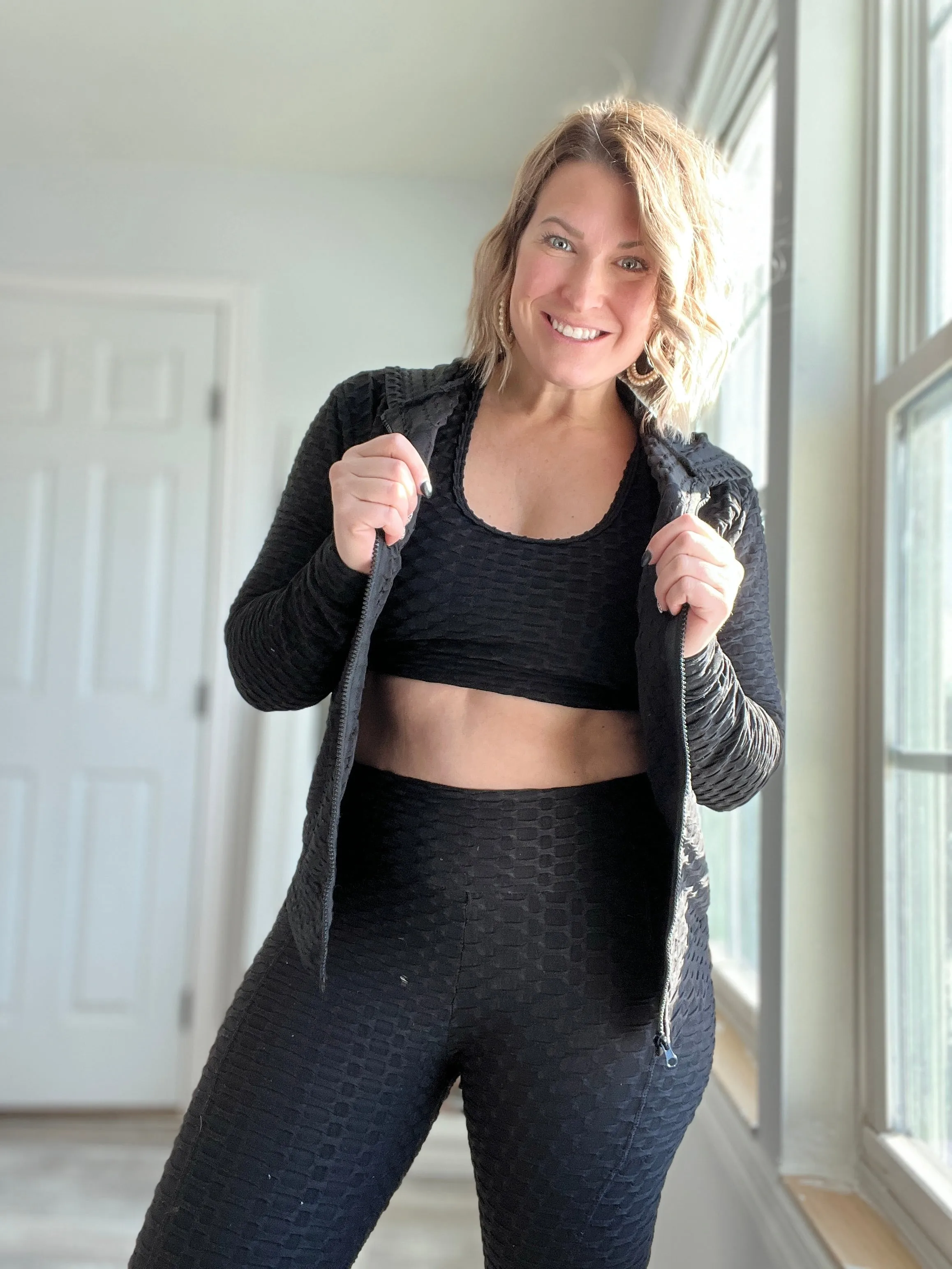 Honeycomb Textured Yoga Top