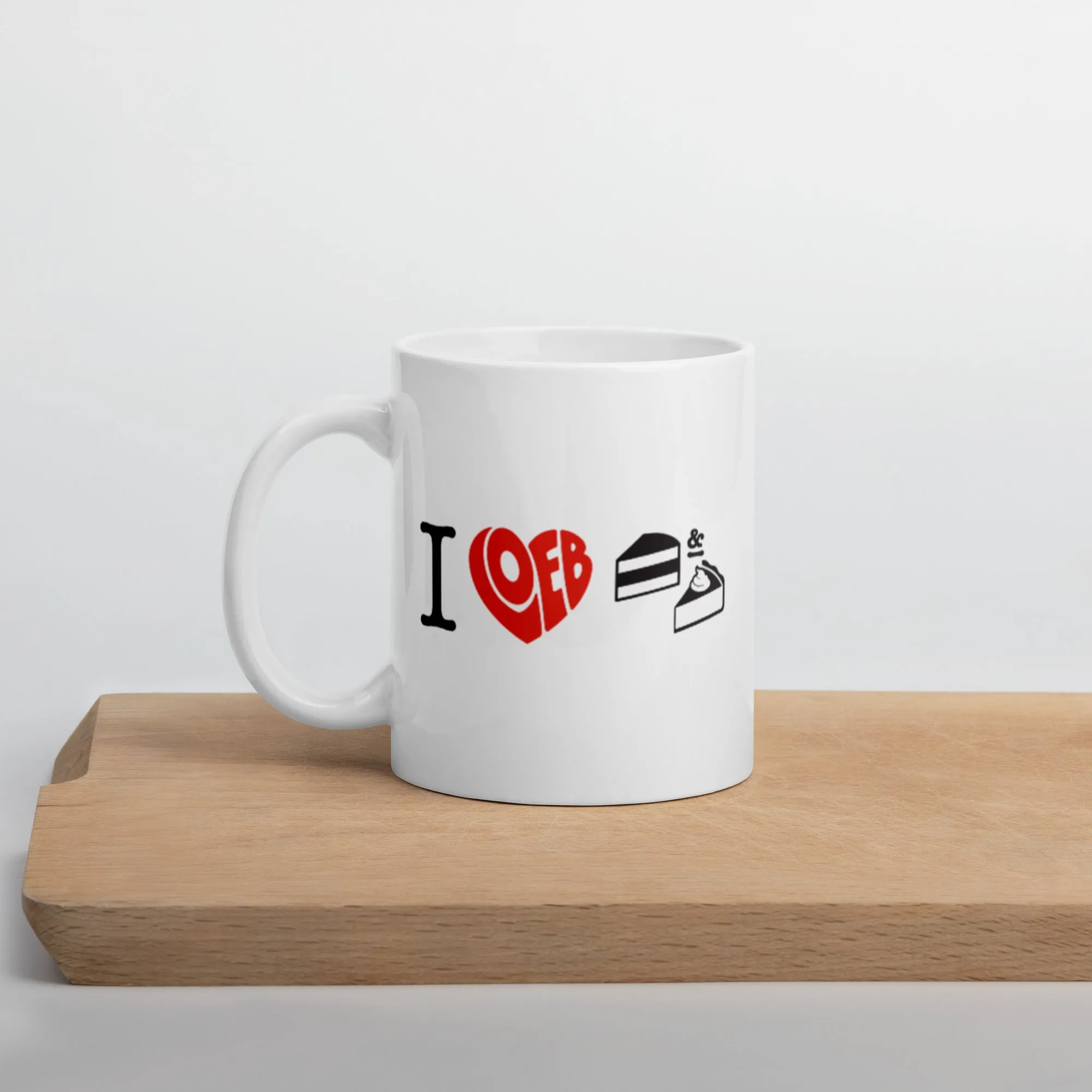 I Loeb Cake White Glossy Mug