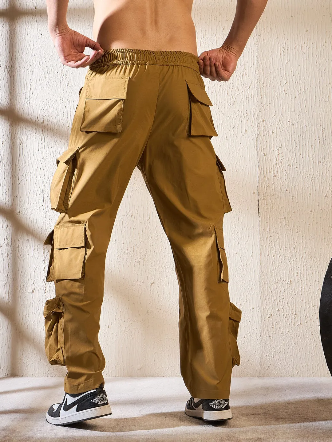 Khaki Utility Cargo Trackpants