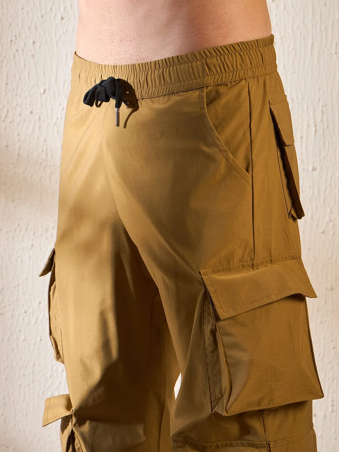 Khaki Utility Cargo Trackpants