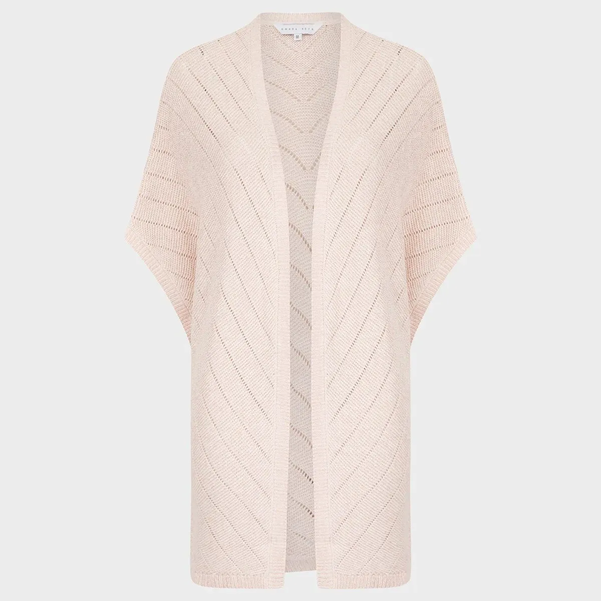 Ladies Textured Lurex Cardigan