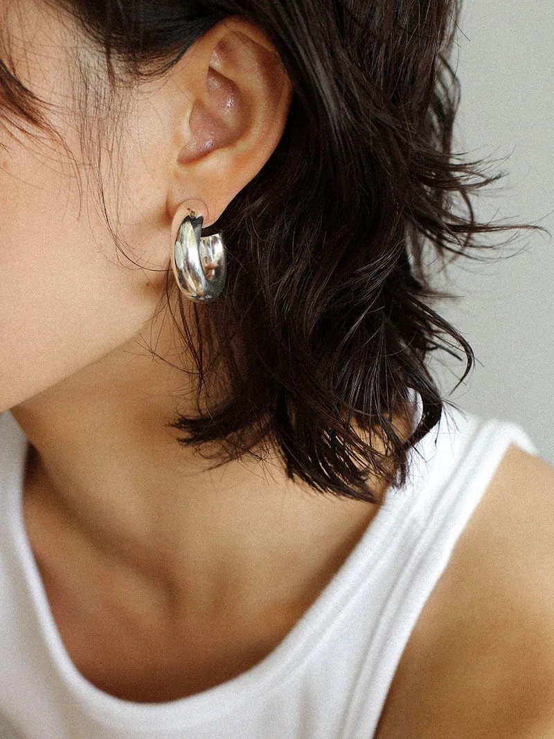 Large Bold Hoop Earrings