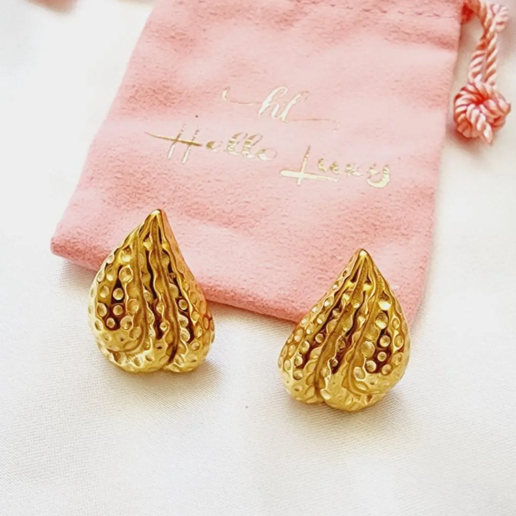 Liz Textured Earrings