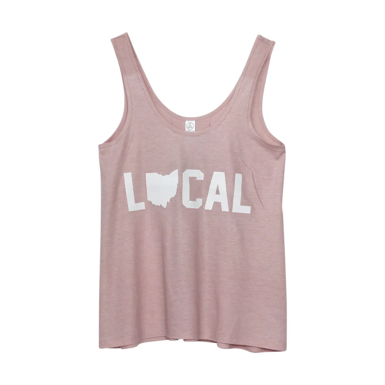 Local Ohio (White Ink) Women's Slouchy Tank Top