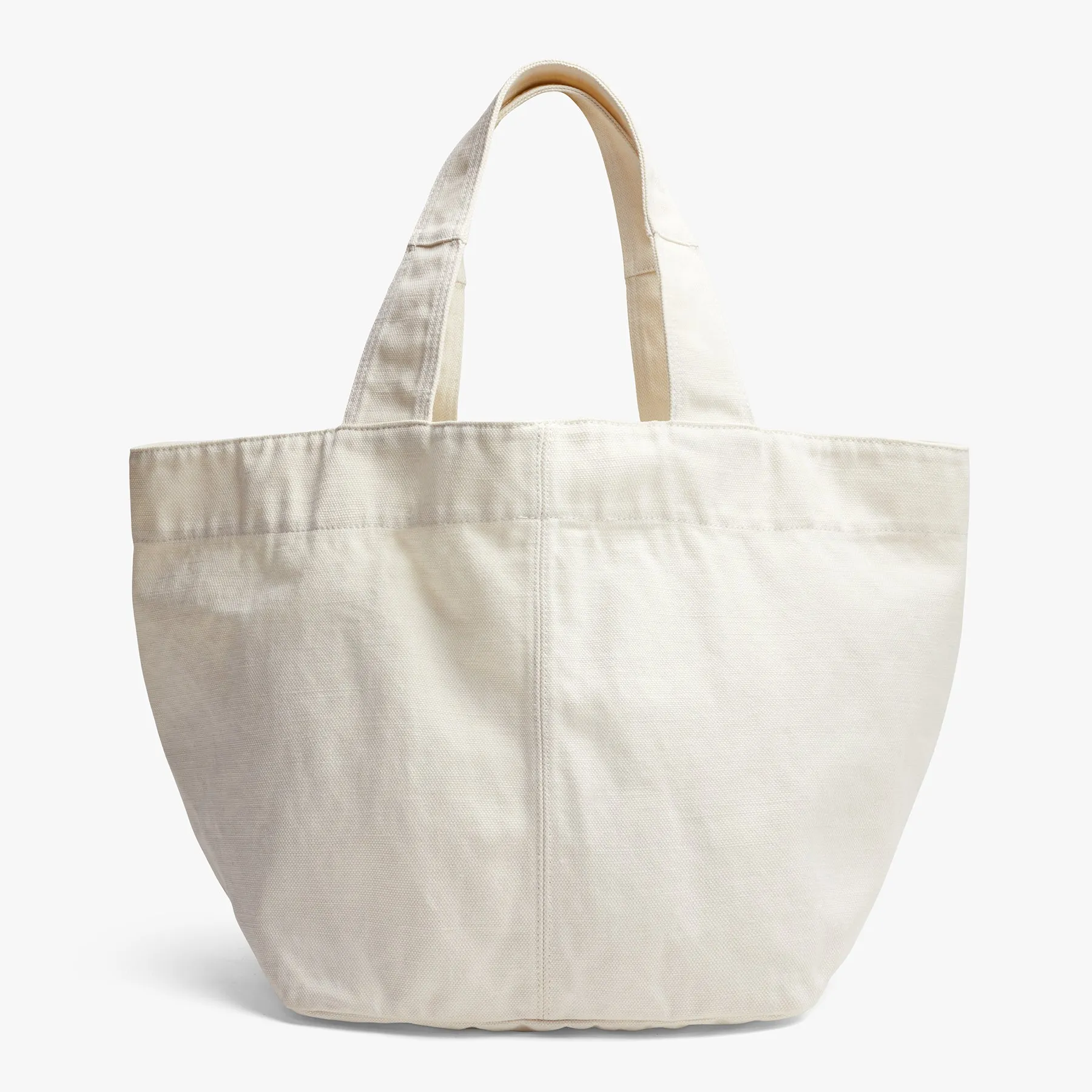 Loma Small Slouchy Canvas Tote - White