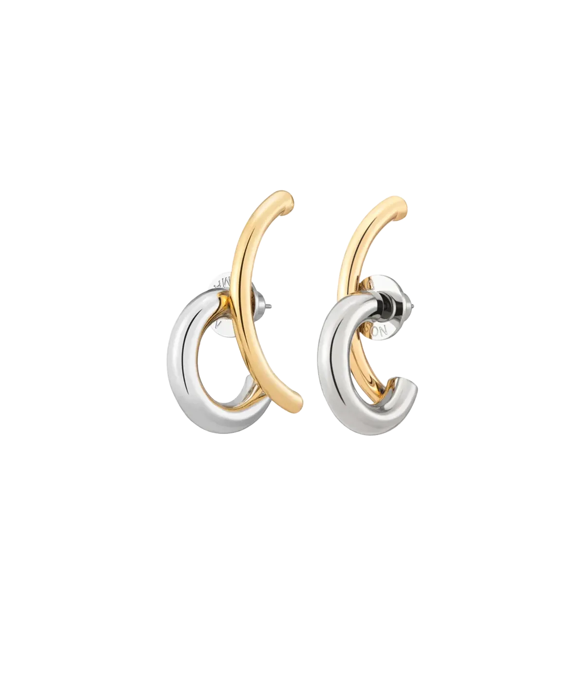 Marisa Hoop Earrings in Two Tone