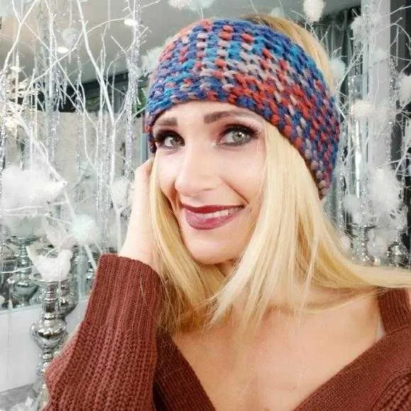 Multi Colored Knitted Headband