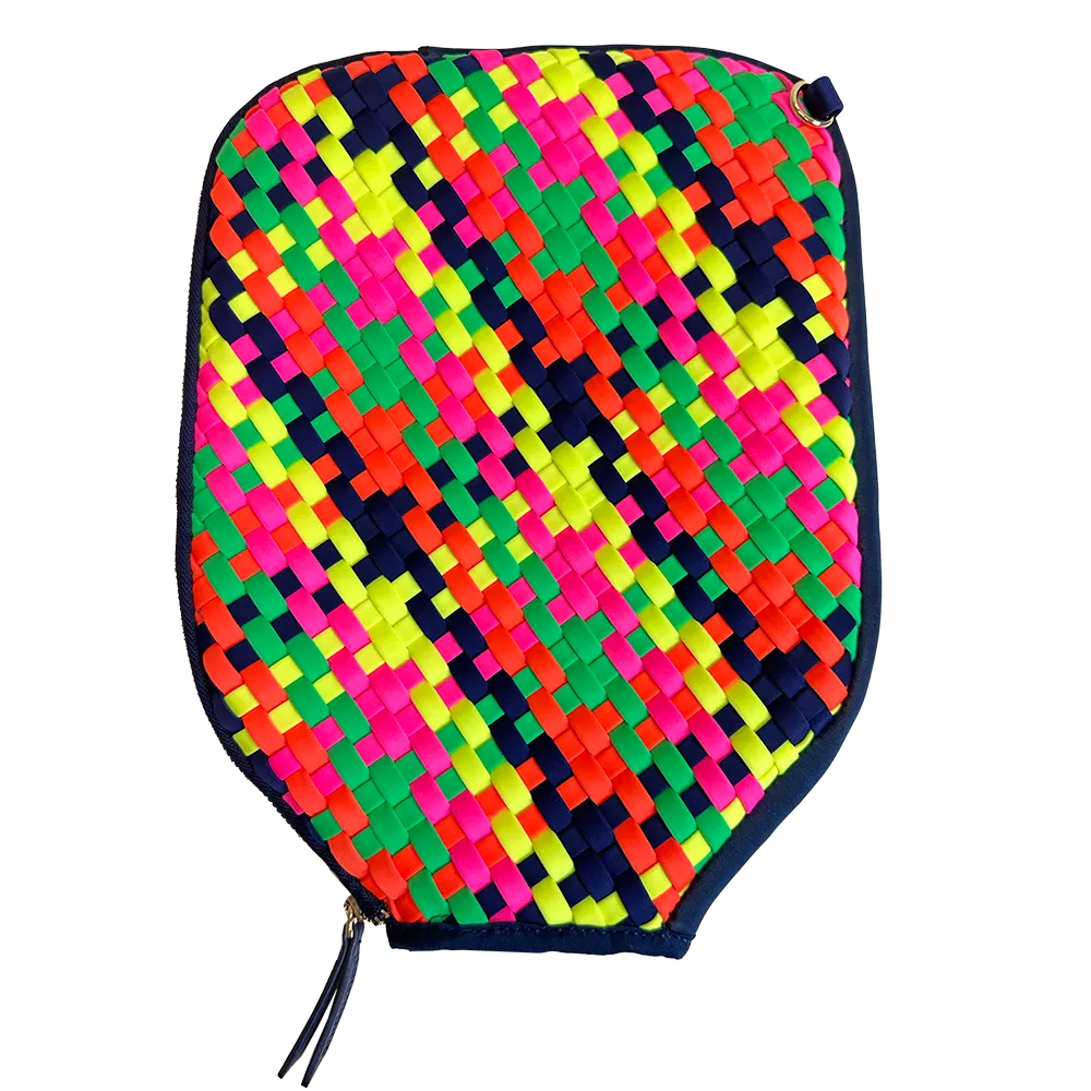 Multi Colored Neoprene Pickleball Paddle Cover