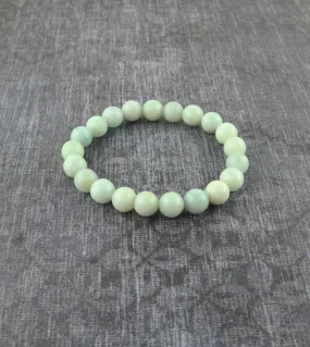 Natural Amazonite Beaded Stretch Bracelet