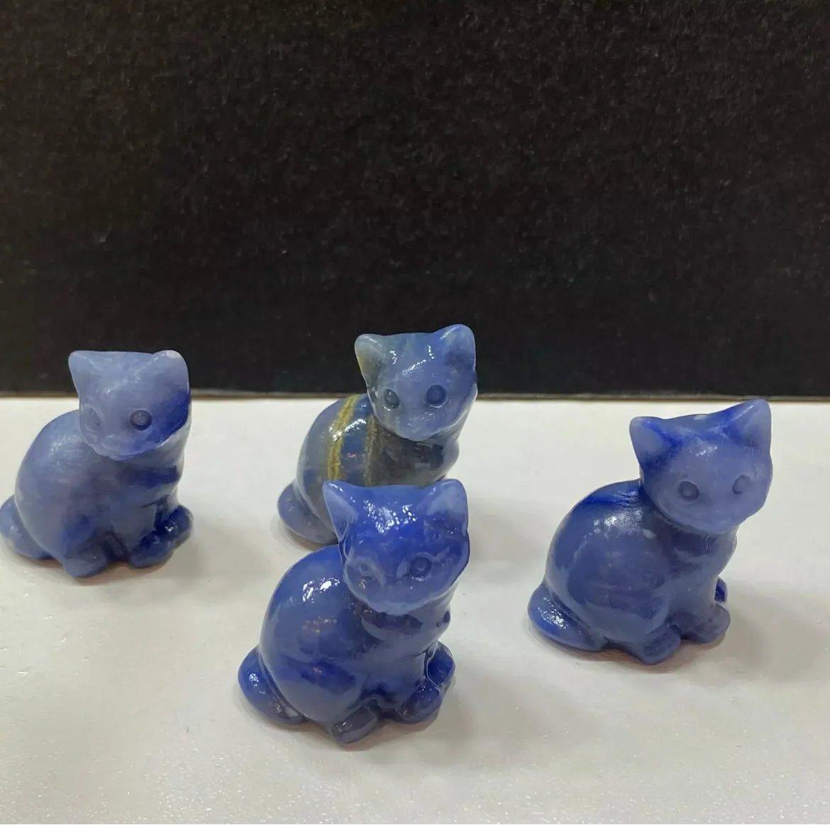 Natural Blue Aventurine Kitty Cat