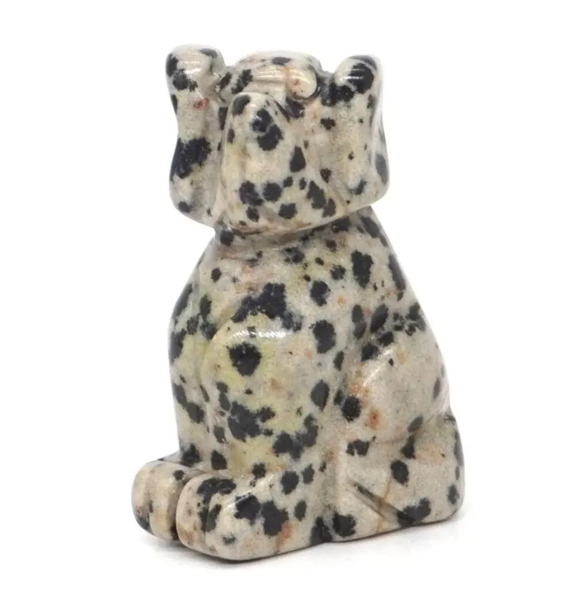 Natural Dalmatian Jasper Dog figurine