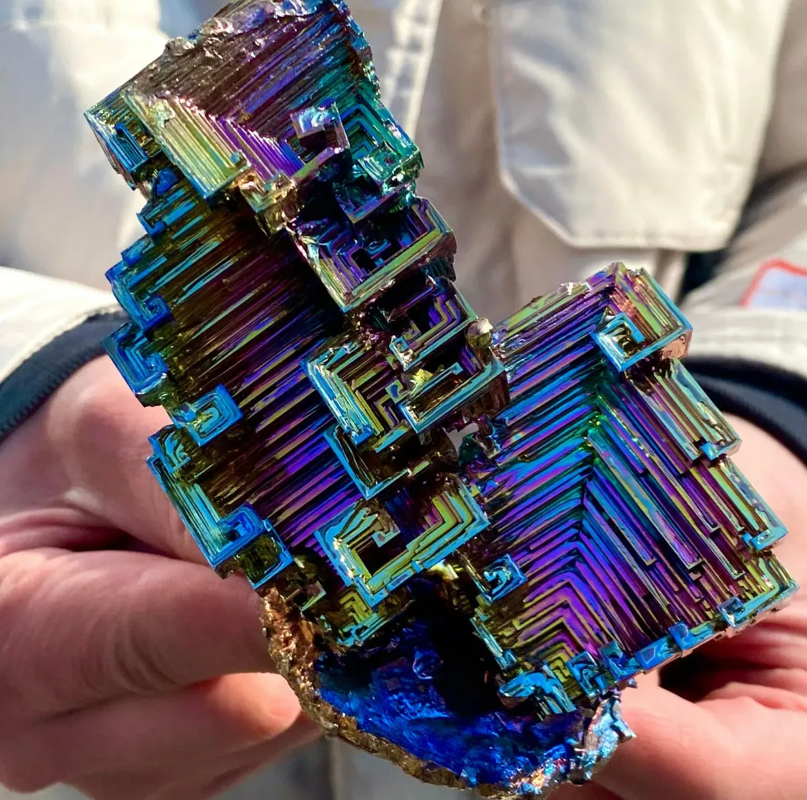 Natural Large Bismuth gemstone Crystal