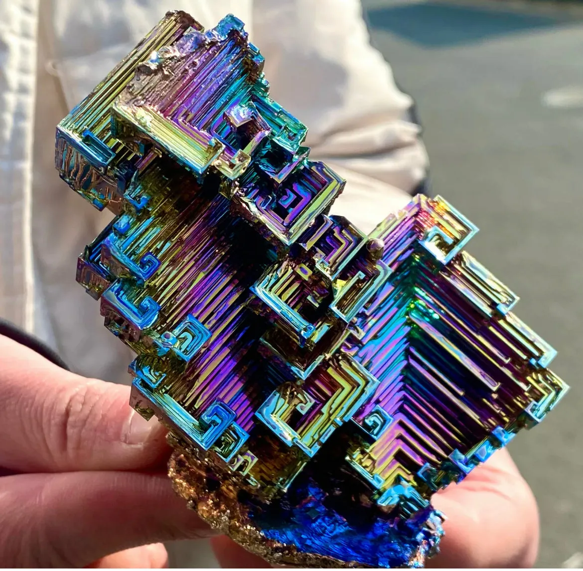 Natural Large Bismuth gemstone Crystal