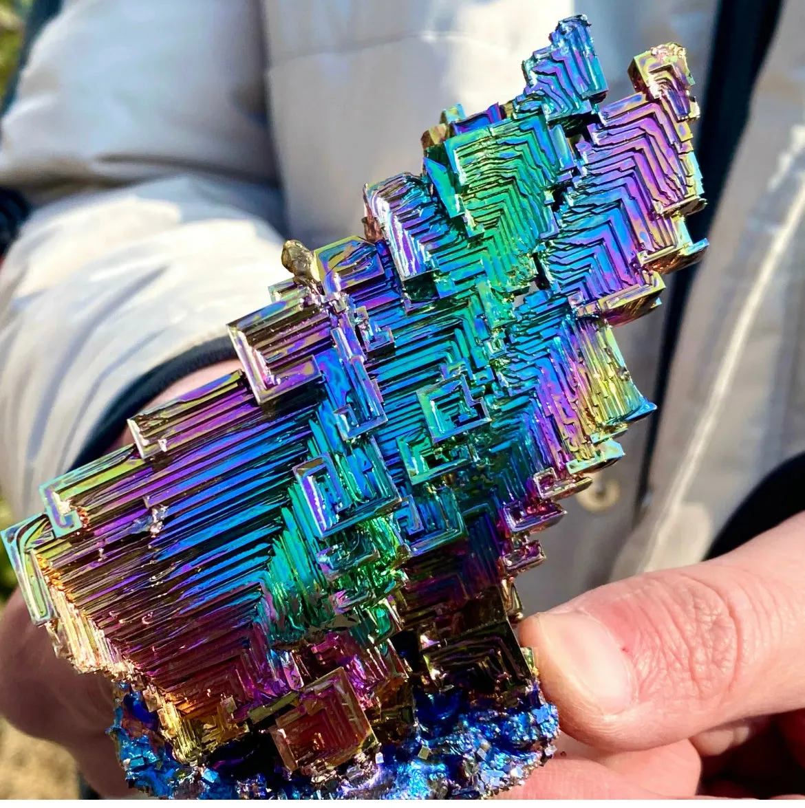 Natural Large Bismuth gemstone Crystal