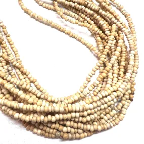 Natural Wood Beads - 3mm