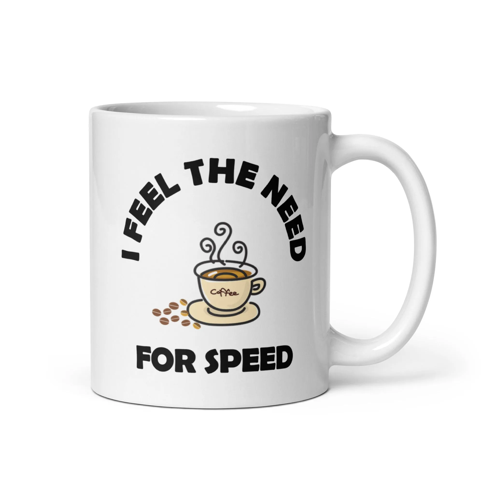 Need For Speed, White glossy coffee mug