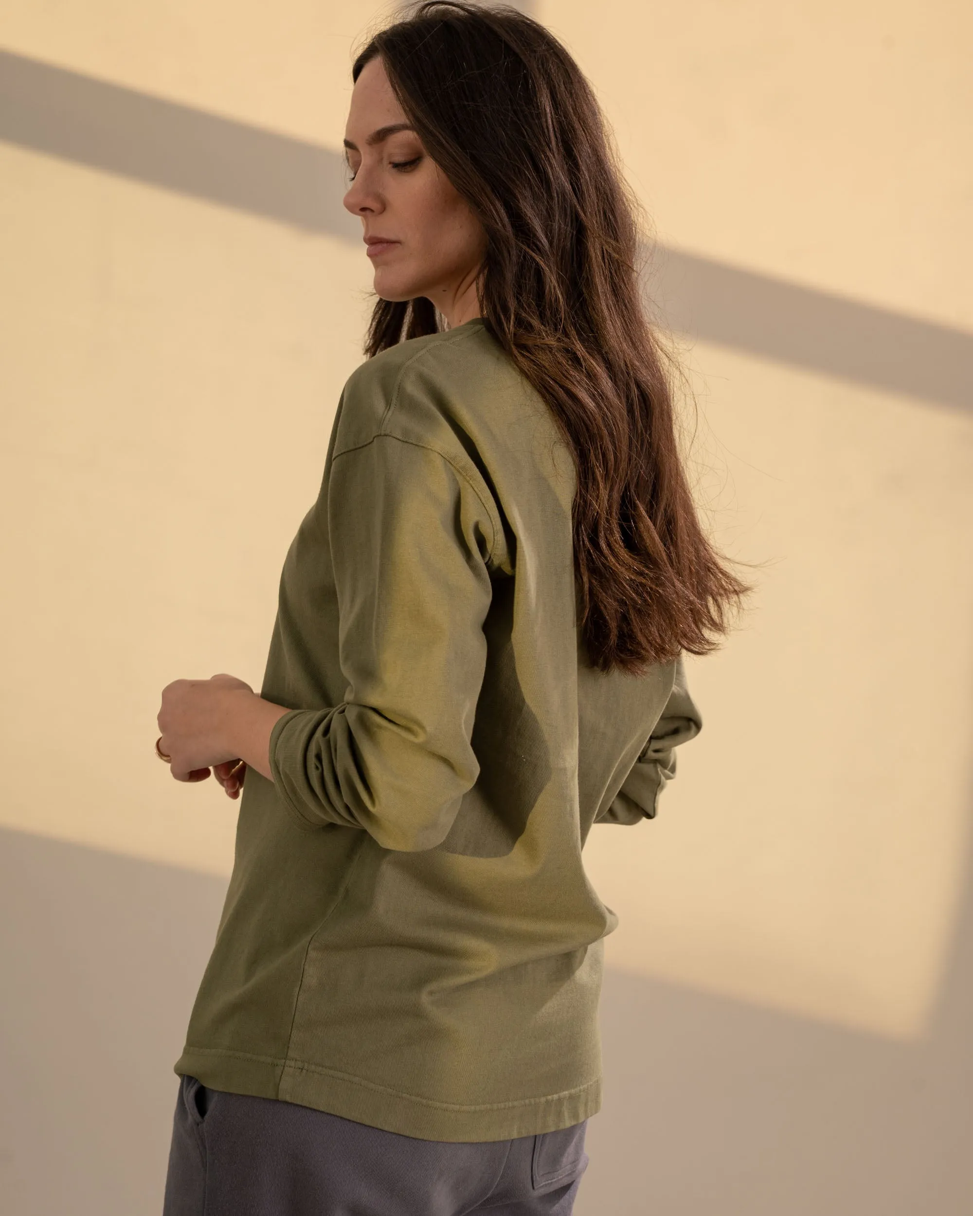 Organic Long-Sleeve Slouchy Tee