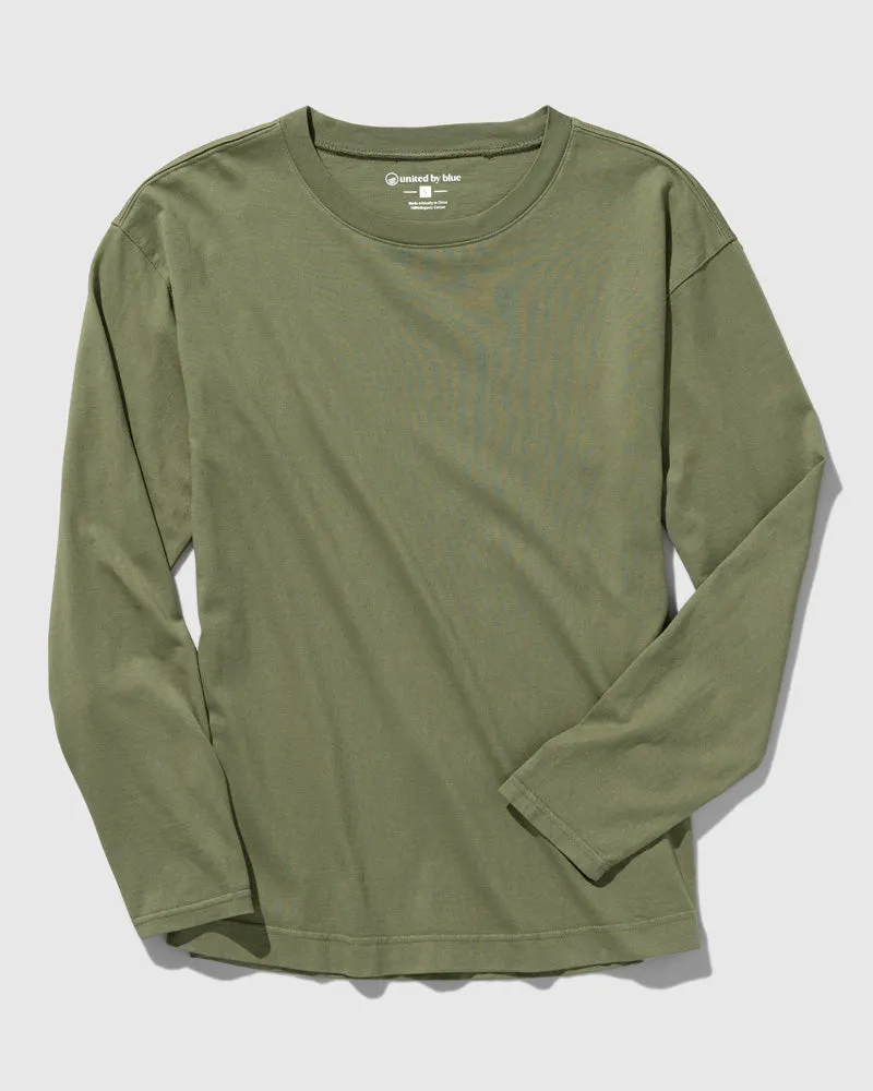 Organic Long-Sleeve Slouchy Tee