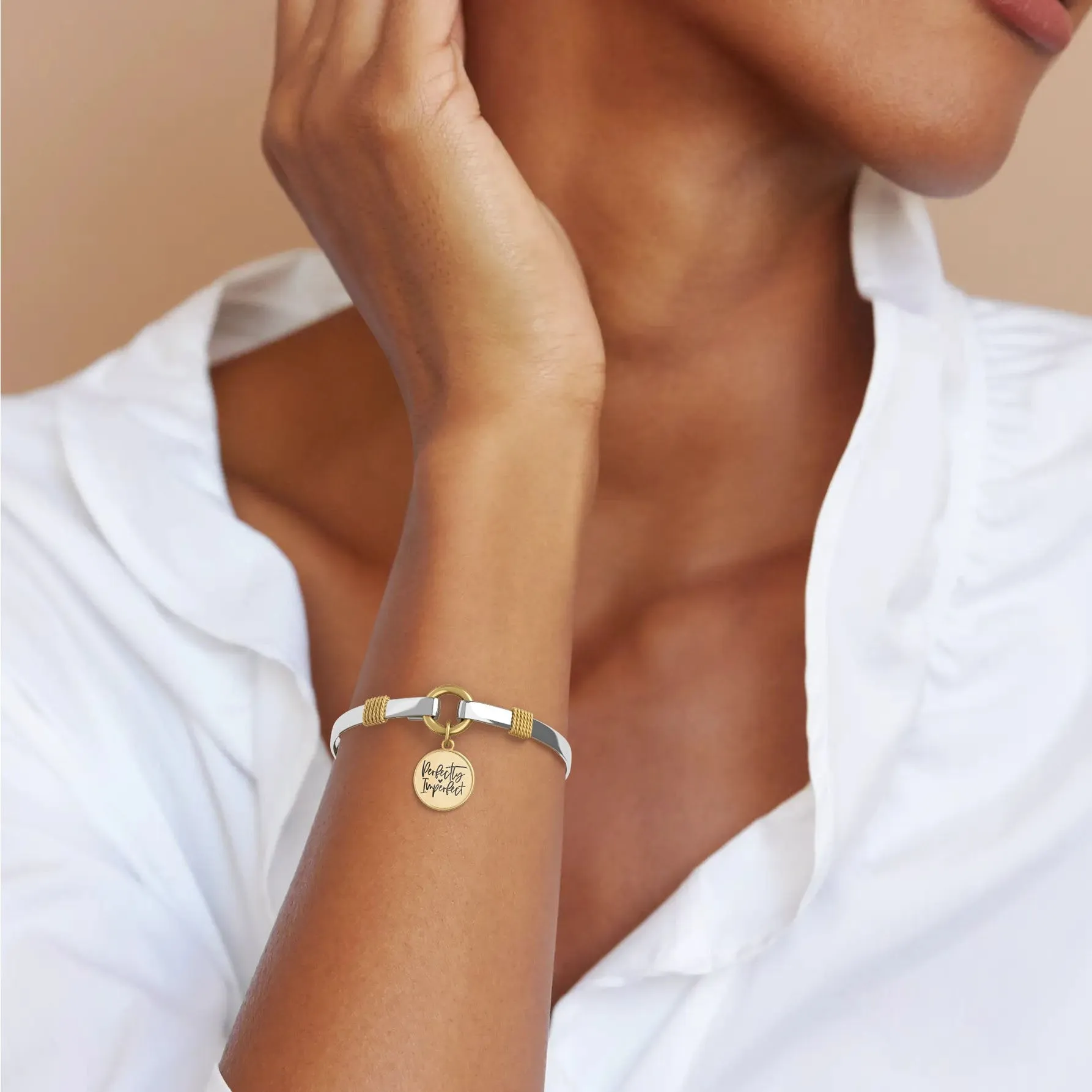 Perfectly Imperfect - Two-Tone Bracelet