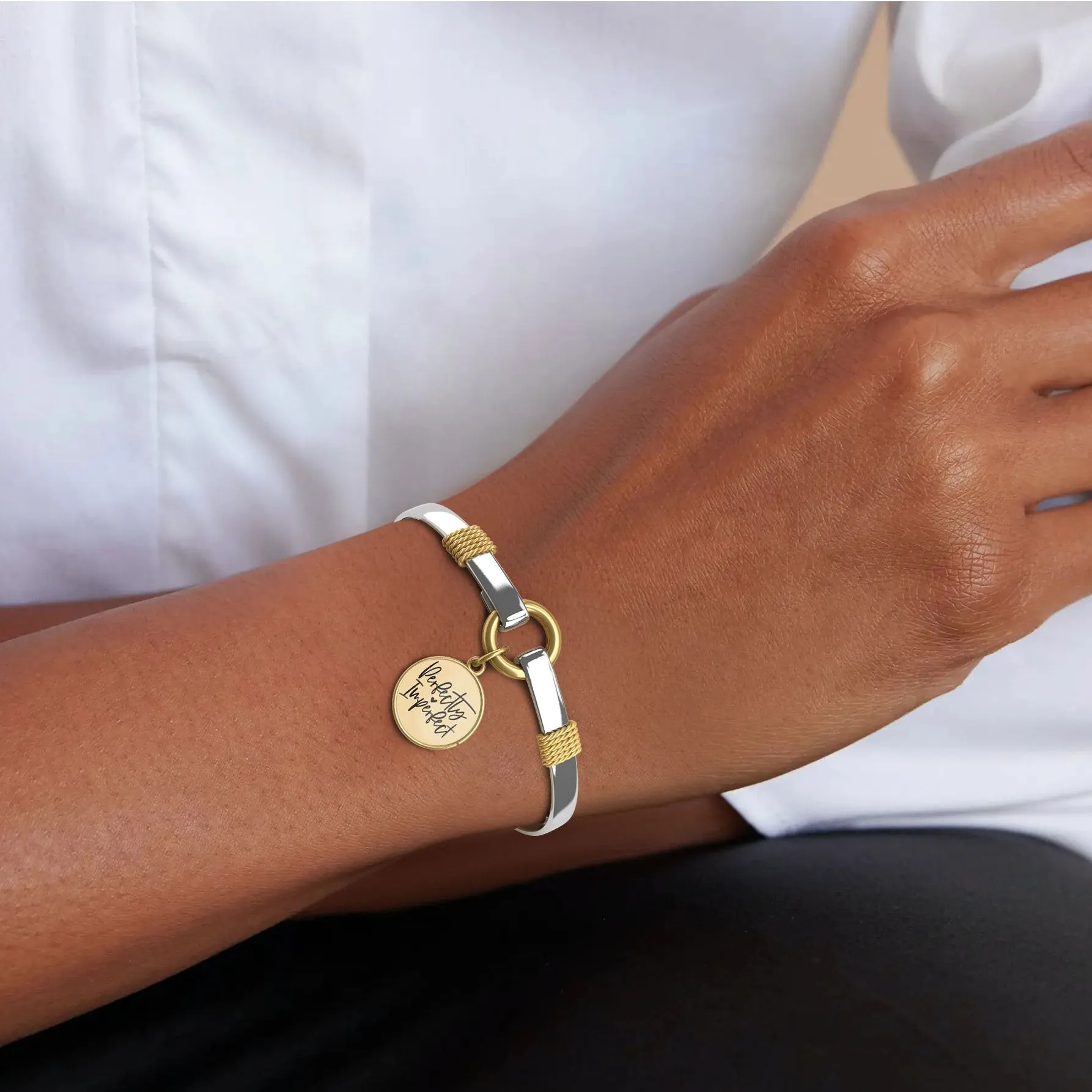 Perfectly Imperfect - Two-Tone Bracelet