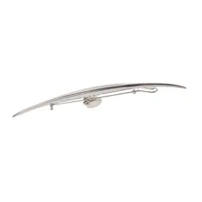 Pin Glossy Barretee, Rhodium