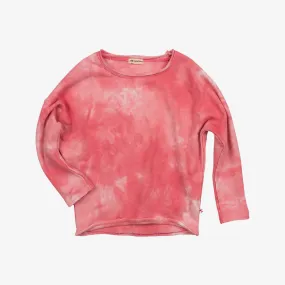 Slouchy Sweatshirt | Pink Tie Dye